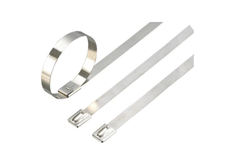 Bead type stainless steel self-locking cable ties